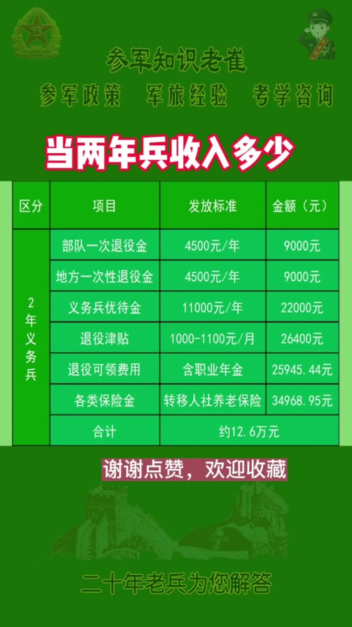 關(guān)于義務(wù)兵兩年能拿多少錢的全面解析，全面解析，義務(wù)兵兩年收入概覽